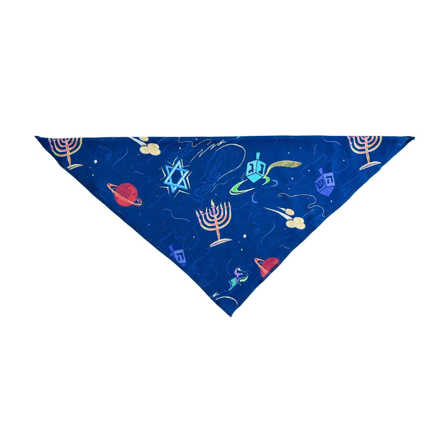 Pet Hanukkah Space Bandanas