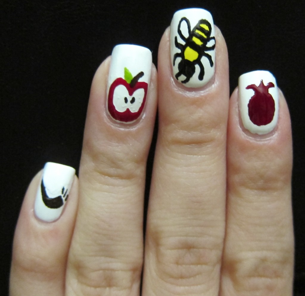 Apples & Honey Nail Art