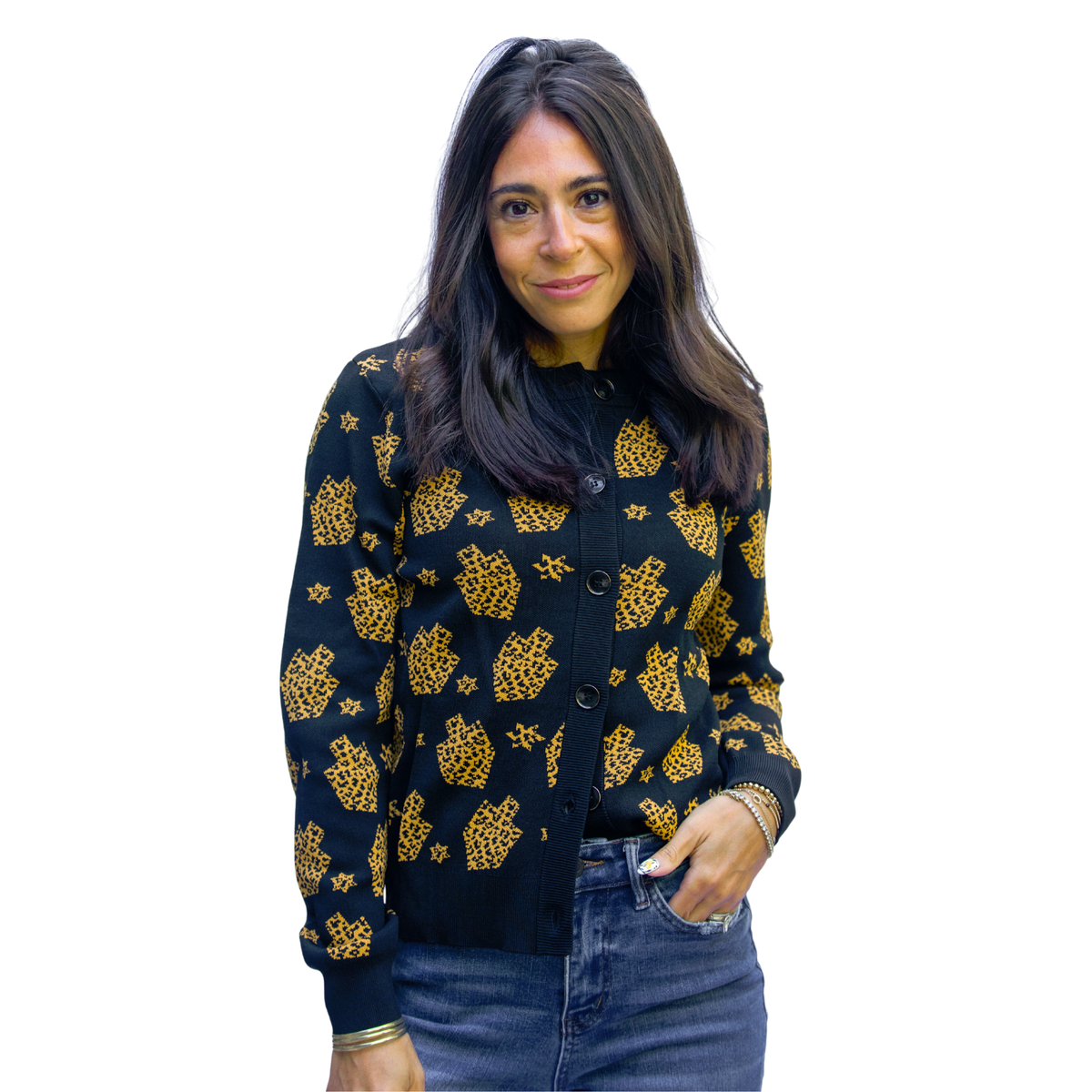 Hanukkah Animal Print Sweater