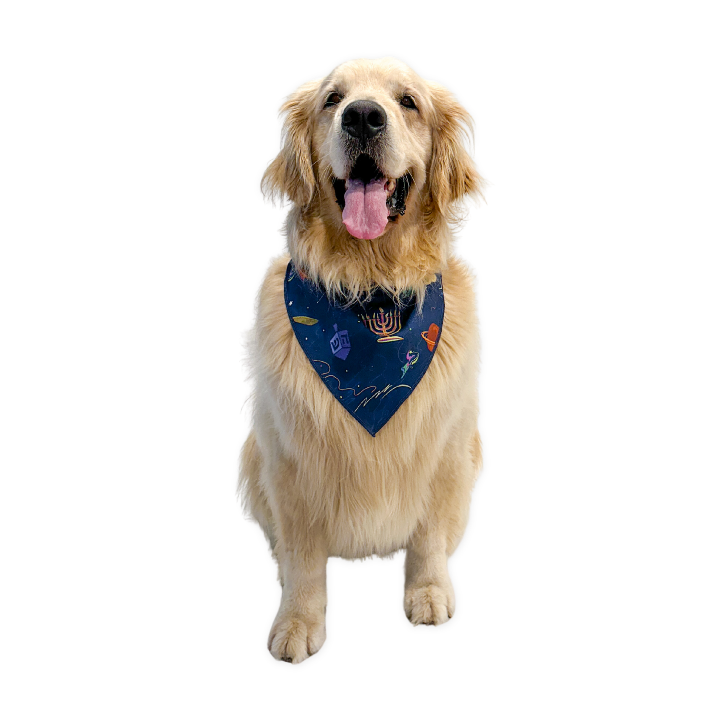 Pet Hanukkah Space Bandanas