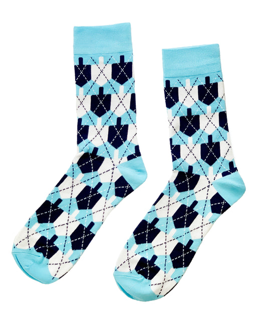 Argyle Hanukkah Socks