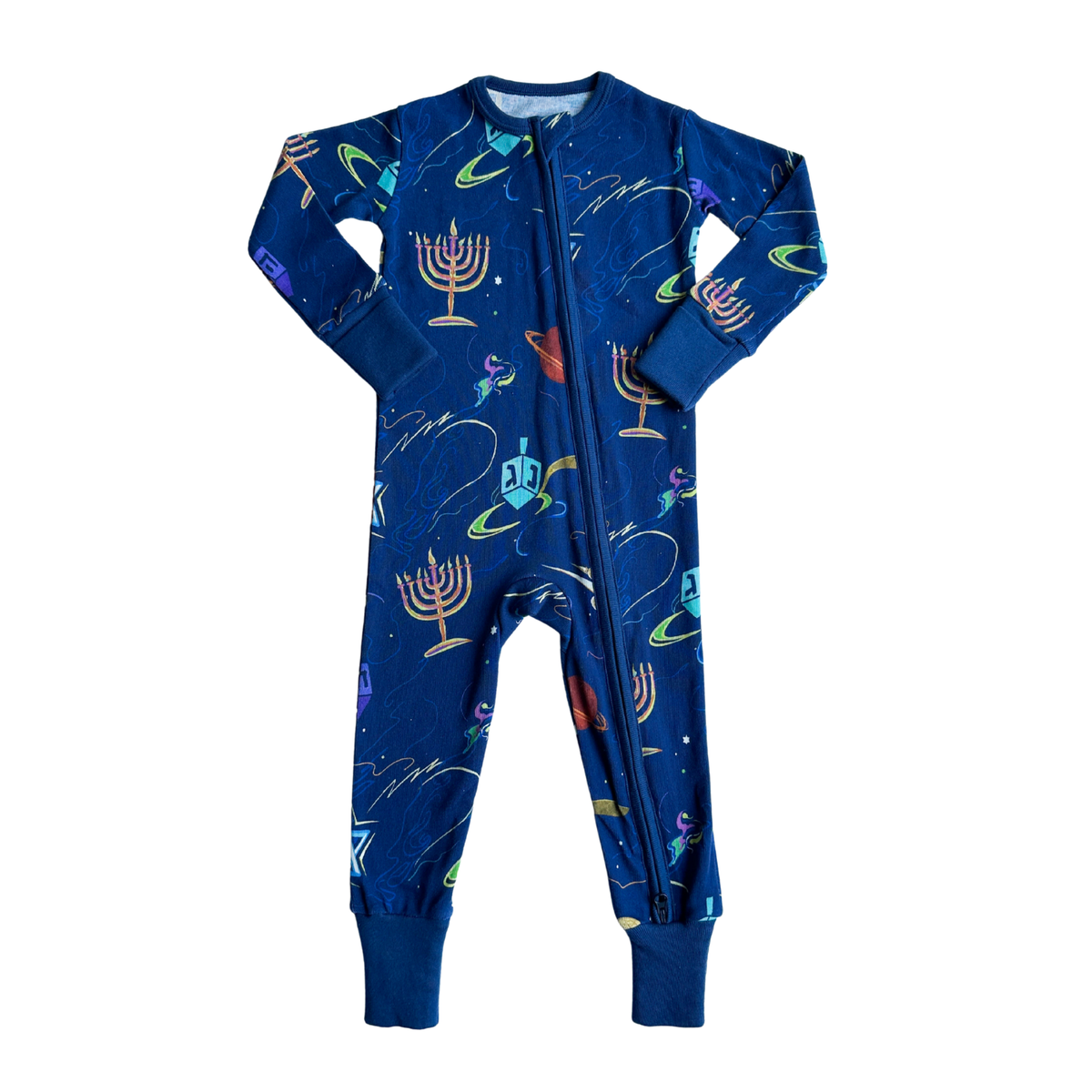 Hanukkah Space Pajamas Baby One-Piece