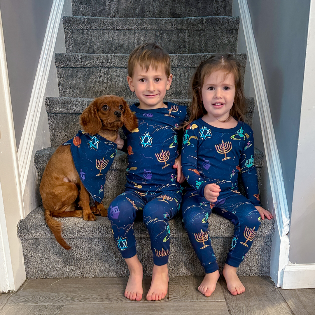 Pet Hanukkah Space Bandanas